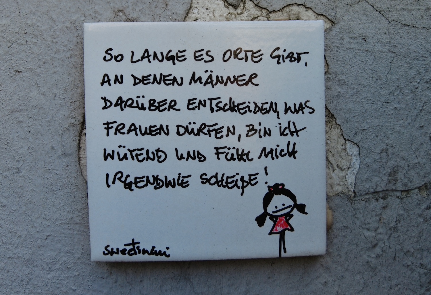 Top Streetart Spots in Köln | Kachelkunst von sweetsnini Belgisches Viertel | Mr. Köln | Foto: Theresa Abdelaziz